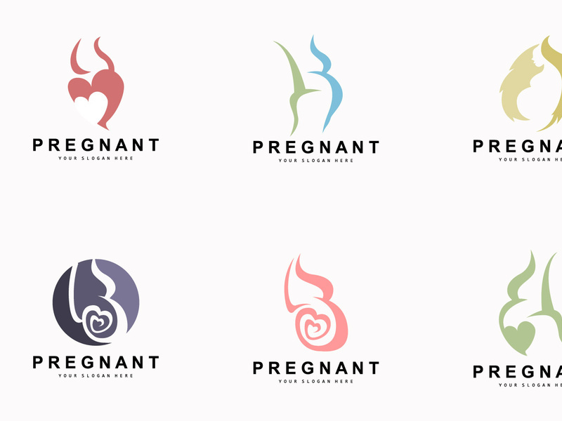 Pregnant Logo, Pregnant Mother Care Design,