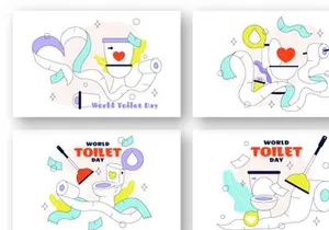 6 World Toilet Day Illustration