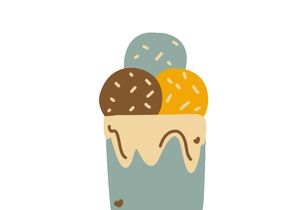 Animation milk tea stamps format GIF, MP4