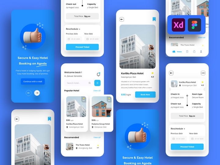 Hotel Booking App Design