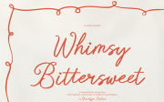 Whimsy Bittersweet | Handwritten Script