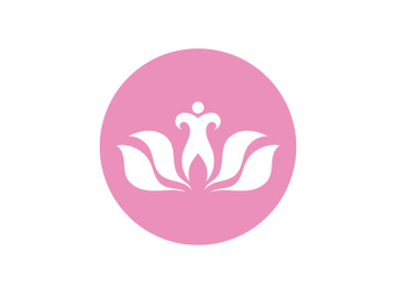 Lotus flower health meditation logo symbol preview picture
