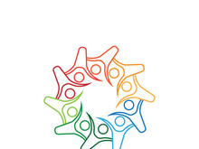 Community, network and social icon design template