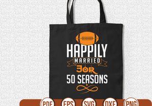 happily married for 50 seasons t shirt Design
