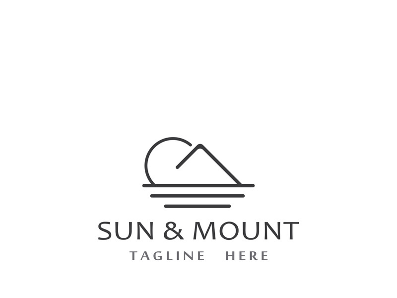 Creative and unique sun logo design.