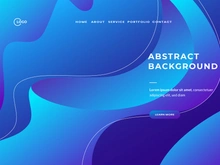 Blue Abstract fluid wave