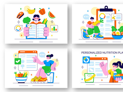 10 Personalized Nutrition Plan Illustration