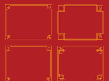 Chinese border illustration preview picture