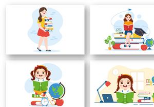 11 Education and knowledge Books Illustration