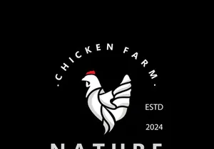 Chicken Farm logo design, animal icon for groceries, butcher shop, farmer market livestock template