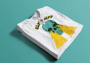 Free Folded T-Shirt Mockup Template