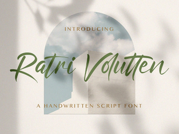 Ratri Volutten - Handwritten Font preview picture