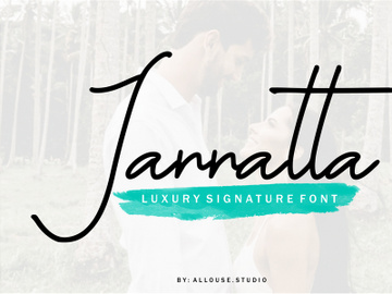 Jannatta - Luxury Signarute Font preview picture