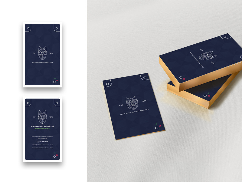 Photographer Minimal Business Card-Vertical