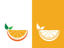 Orange logo design vector icon illustration design