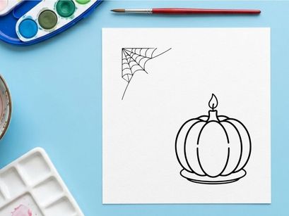 Hand-drawn crown with lit candle on top. Minimalist royalty symbol illustration for leadership and celebration.