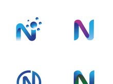 initial letter N logo with modern concept.