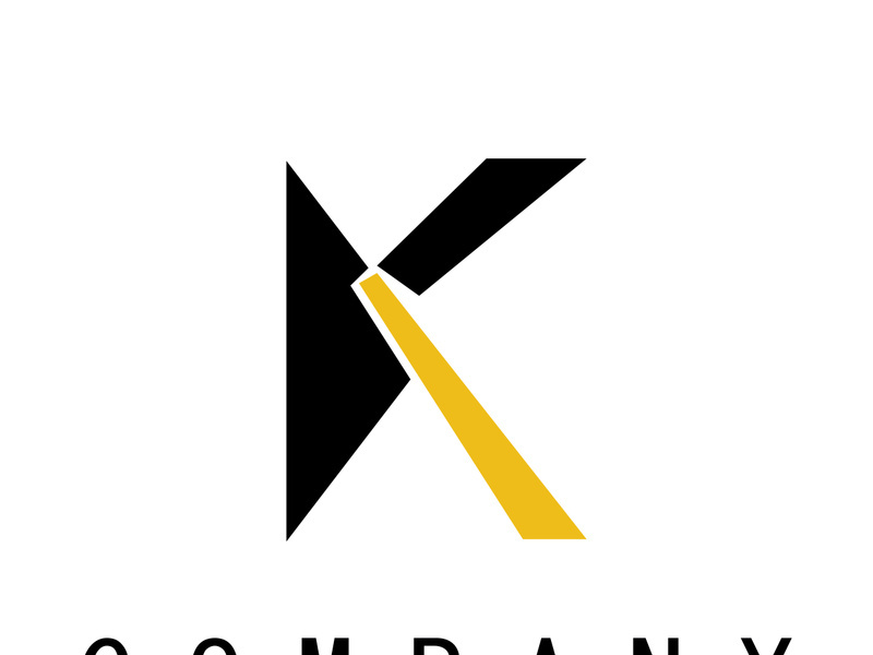 The letter K logo design is simple, elegant, modern, unique and luxurious. Logo for business cards, business, companies, fashion and brands, offices