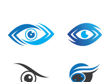 Eye logo icon design template illustration preview picture