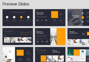 LORAN -  Animated Keynote Business Presentation Template (Yellow)