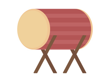 Ramadan drum semi flat color vector object preview picture