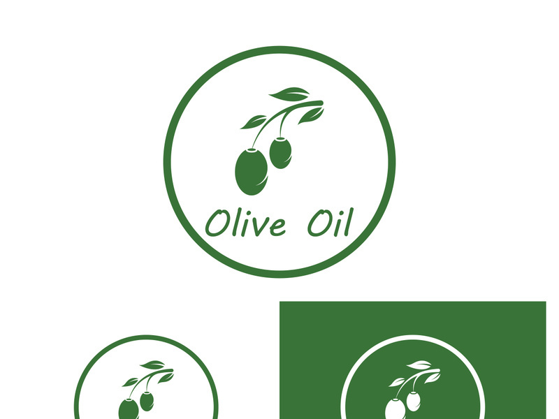 Olive fruit logo design.