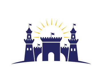 Castle vector illustration icon preview picture