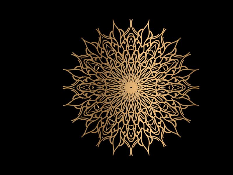 Mandala Flower Art Logo Background Design