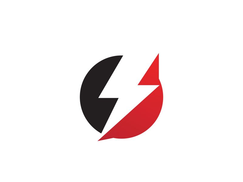 Strom Thunderbolt Template vector icon illustration design