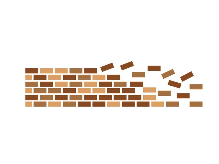 Brick icon design illustration