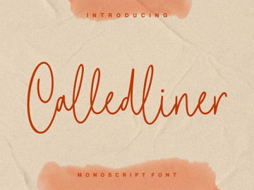 Calledliner - Monoscript Font preview picture