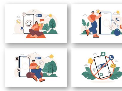 13 Digital Detox Illustration