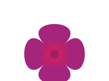Flower vector icon design template illustration