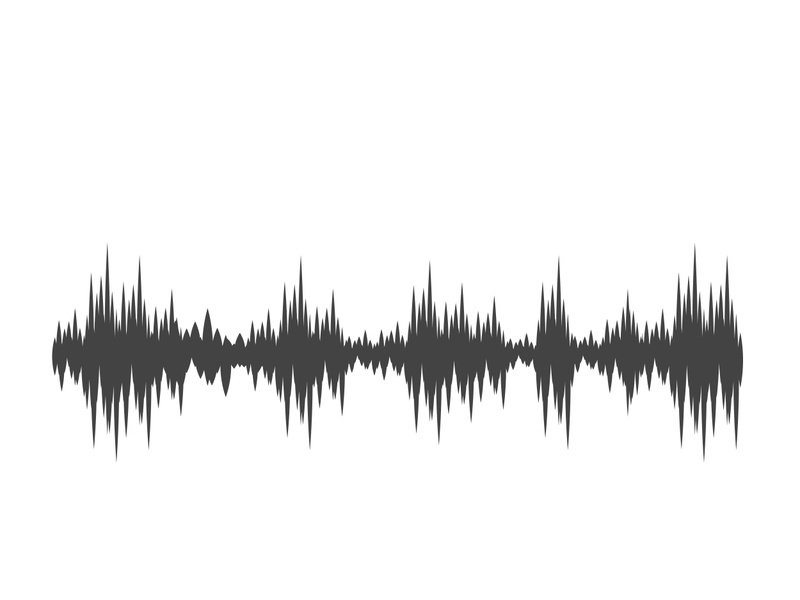 Sound waves vector illustration