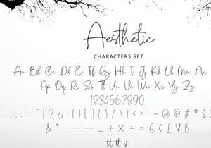 Aesthetic - Monoline Calligraphy Font