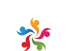 Community people logo network and social icon design template