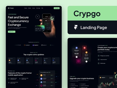 Crypgo Framer Landing Page Template