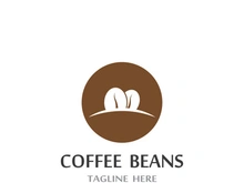 Coffee bean logo design.