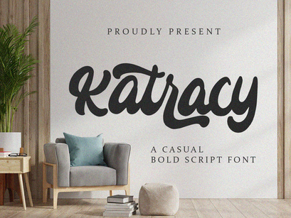 Katracy - Bold Script Font