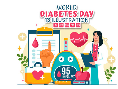 13 World Diabetes Day Illustration