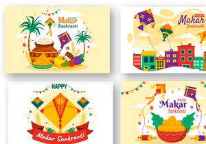 15 Makar Sankranti Illustration