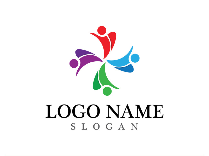 Community logo and symbol vector icon template