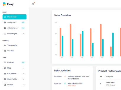 Flexy Free Nuxtjs Admin Template
