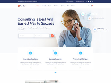 Consulting PSD Template preview picture