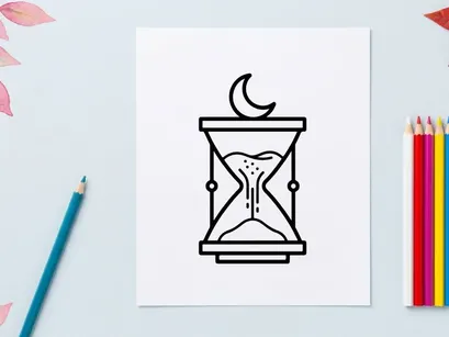 Reloj de arena con símbolo de esqueleto que representa el tiempo agotándose. Icono de reloj de arena espeluznante para cuenta regresiva de Halloween y temas de mortalidad.