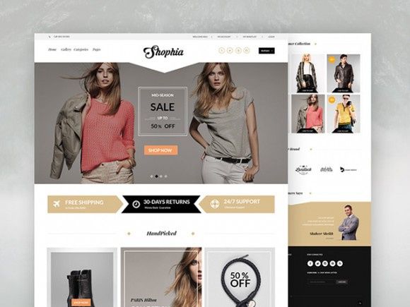 Shophia – Ecommerce template