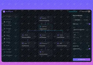 ai dashboard, saas ui, workflow builder, automation ui, dark mod