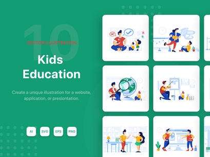 Kids Education Illustration Pack
