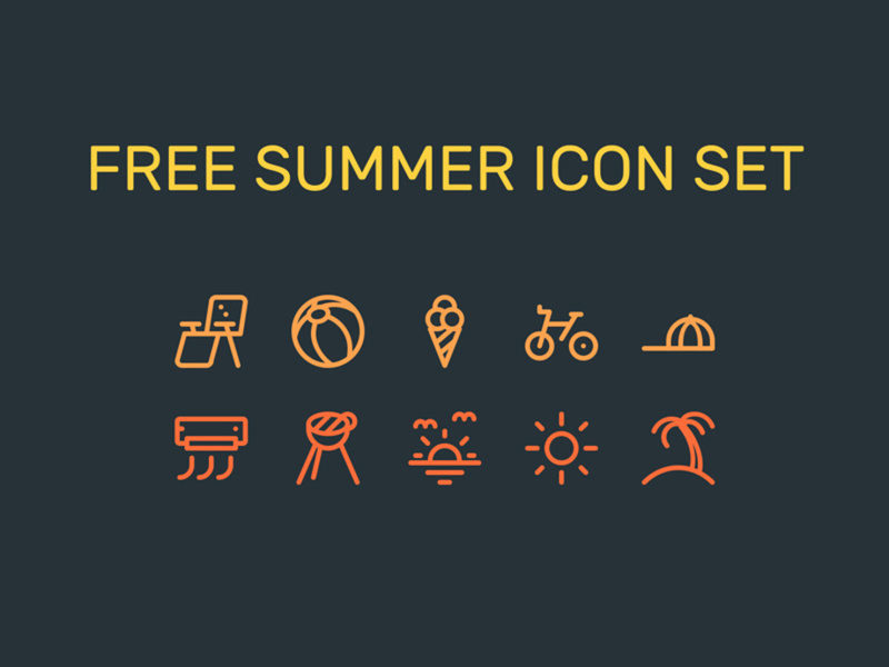 Summer Icon Set