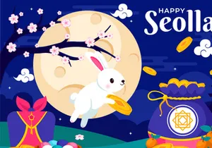 11 Year of the Rabbit Seollal Illustration